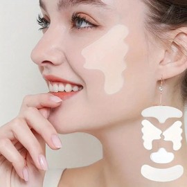 Silicone Face Patches, 5 Counts/set Multifunctional Reusable Face Patches, Smoothes Wrinkle Face Patches, Face Lifting Patches, Skin Care Tools for Women