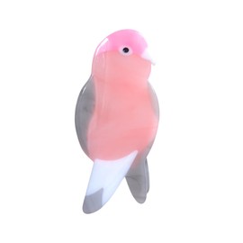 Cute Pink Parrot Hair Clip,Acetate Hair Clip,Big Claw Clip for Women,Funny Hair Claw Clip