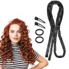 LunarCharm Heatless Curling Headband, Heatless Curlers with Small Hairpin, Overnight