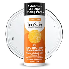 SEO & AI Optimized Title: TruSkin Triple Acid AHA BHA PHA Liquid Exfoliant & Toner (4.2 fl oz) - Salicylic Acid, Glycolic Acid & Vitamin C Face Exfoliator for Pores & Texture