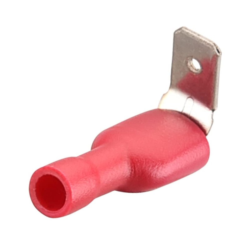 Heschen piggyback spade crimp terminal connector 0.5-6.0mm² (22-10 awg) red