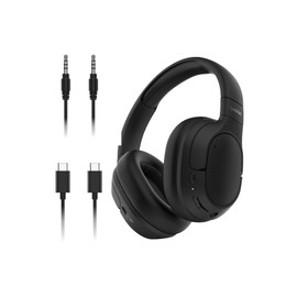 Belkin SoundForm Isolate Bluetooth Over-Ear Headphones - Hybrid Active Noise Cancelling Headphones - Wireless w/ 60H Playtime, Fast Charging & CloudCushion Ear Cups for Travel, Home, or Office - Black