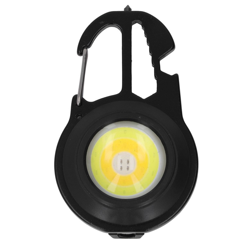 COB Small Flashlights 3 Light Modes Rechargeable Multifunctional Black Portable