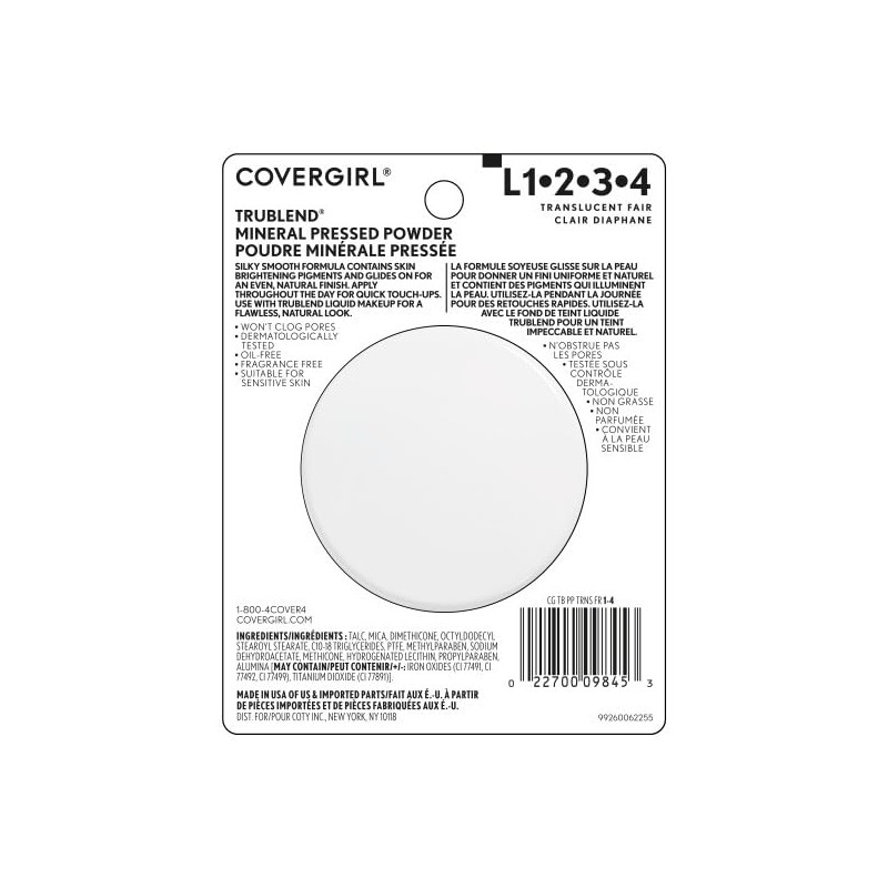 CoverGirl Polvo Compacto Trublend, Fair, 11 g
