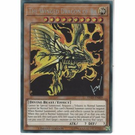 TN19-EN009 The Winged Dragon of Ra Prismatic Secret Rare Limited Edition (Yu-Gi-Oh! TCG) + TitanCards Toploader