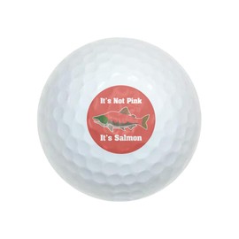Not Pink Salmon Color Funny Wilson Golf Balls 12 Pack, Regulation Size Full Color Premium Golf Balls