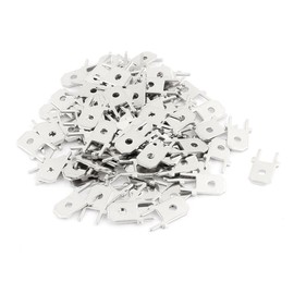 uxcell 100 Pcs 1/4" Dia Male Insulated Crimp Spade PCB Male Terminal Fasten Connector