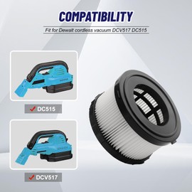 4 Pack DC5151H HEPA Filter Replacement Fit for DEWALT Wet Dry Vacuum DC5151H DC515 DCV517