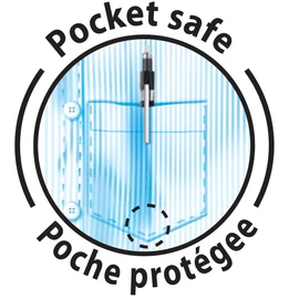 BIC Portaminas Velocity Pro Mina de 0.5 mm Mecanismo Retráctil Escritura de Precisión Grip para Mejor Agarre 2 Piezas Cuerpo Morado y Azul