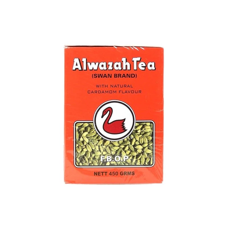 Alwazah loose tea with cardamom flavor 360-gram box (Pack of