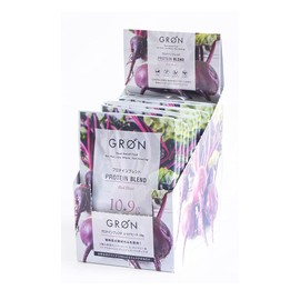 Gron Soy Protein Super Food Blend, Additive-Free, Vegan Compatible, Gluten Free (Red Heat, 0.7 oz (20 g) x 12 Bags)