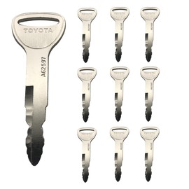 Ignition Keys, 10 Pack Forklift Key Heavy Equipment Ignition Keys 57591-23330-71 575912333071 A62597 for Toyota Forklift