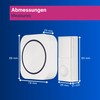 REV Wireless Doorbell Set Optical and Acoustic, 50 m, 90