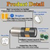Eluseastar BAY9S H21W LED Bulbs Amber High Power 4000LM Extremely
