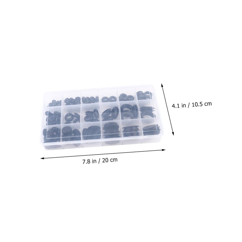 iplusmile 125pcs Rubber Seal Gasket Kit with Box Heat-Resistant Elastic