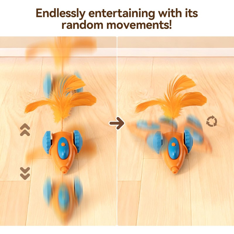 Migipaws cat Toy, Automatic Interactive Migicar Toy Like a Mouse,