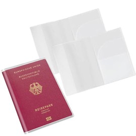Pack of 2 | UK Passport Covers Transparent, Protective Passport Holders, Frosted PVC Passport Case, UK Passport Cover Water & Dust Proof, Anti Scratches