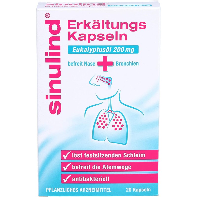 Sinulind Cold Capsules 200 mg 9 x 20 Capsules