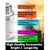 Xyanmc Big Size: 1.57x4.92 inchE26 150W Equivalent LED Candelabra Corn
