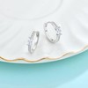 Inpasne Simulated Diamond Huggie Hoop Earrings for Women 925 Sterling