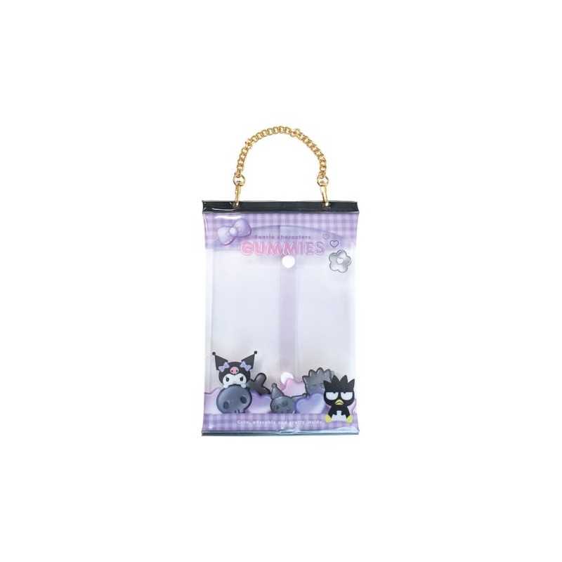 Tees Factory Sanrio SR-5544269PB Package Style Outing Pouch, Purple Black