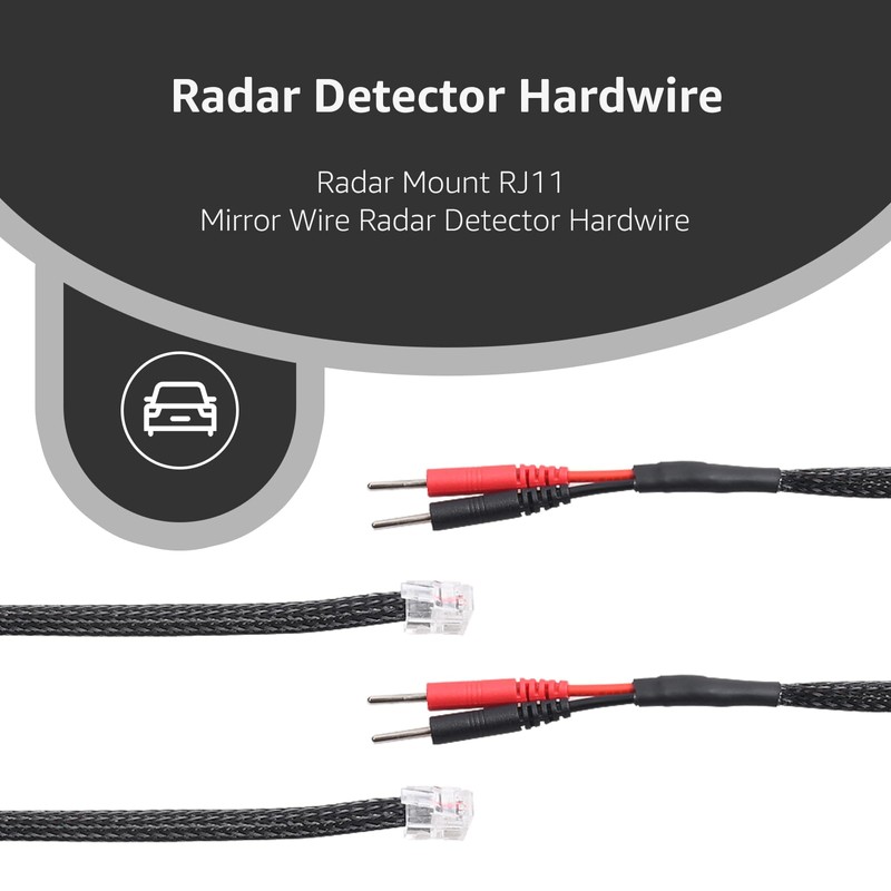 Sousery 2 Packs of RJ11 Mirror Wire Power Cord Compatible