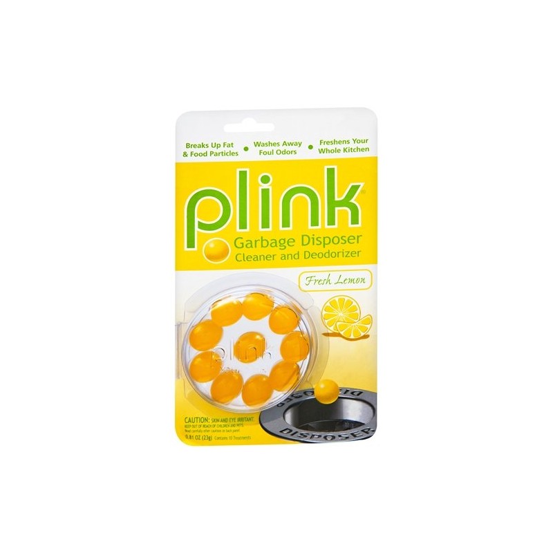 Plink Garbage Disposal Cleaner & Deodorizer, Fresh Lemon 0.08 oz(Pack