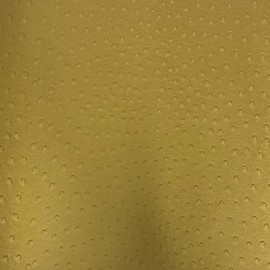 Fashion Fabrics LLC Saratoga Ostrich Fauc Leather Vinyl Fabric - Sold by The Yard (Gold)