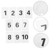 WOONEKY Number Digital Cards 1-10 Set for Table Desktop Easy