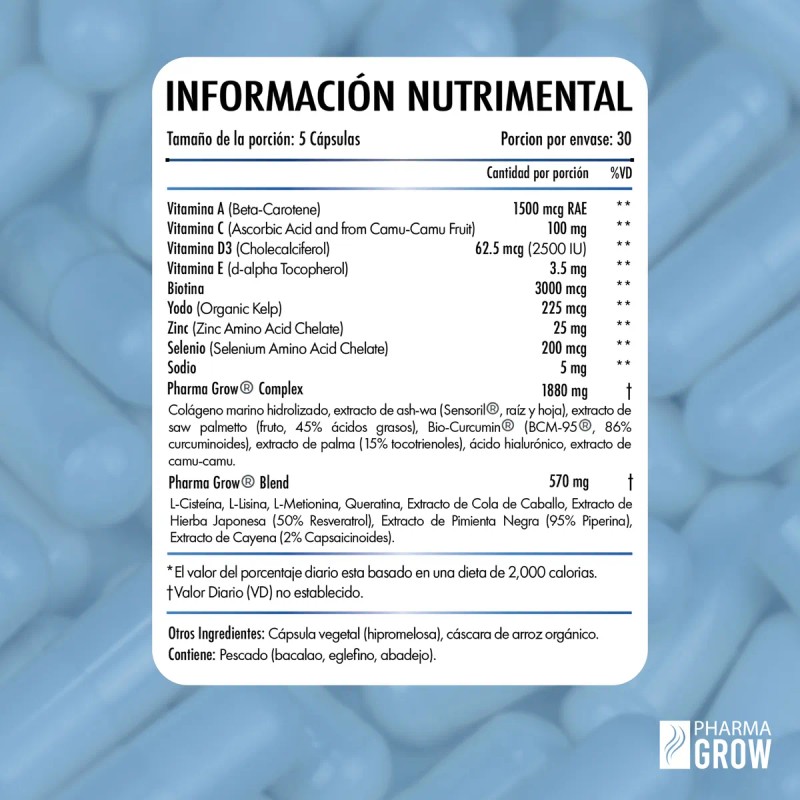 Pharma Grow Hair Vitamins Men Grow 360 150 Capsules