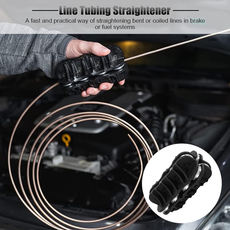 Tube Straightener 1/2in 12.7mm Handheld Brake Line Copper Pipe Straightening