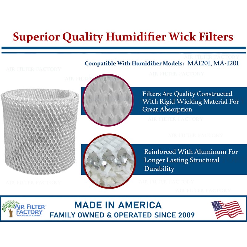 Air Filter Factory Replacement For Essick Air MA1201, MA-1201 Humidifier