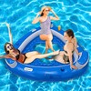 Vaygway Inflatable Floating Island Pool Float – 4 Pk Comfortable