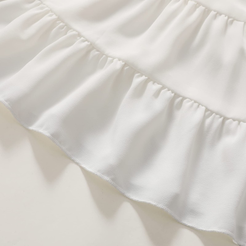 YOUNGER TREE Toddler Girl Outfits Baby Ruffled Sleeveless Princess Dresses