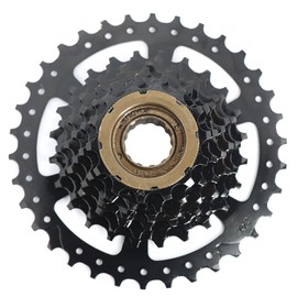 MOHEGIA 7 Speed Bicycle Freewheel: 14-34T Bicycle Freewheel - Threaded Freehub Replacement Part for Cycling