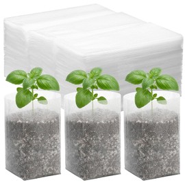 Bolsas de cultivo de plantas de tela, 200 macetas de plántulas de 5.5 x 6.3 pulgadas, macetas de vivero para plantas