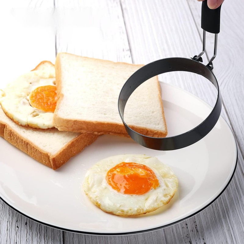 Pack of 2 fried egg moulds, pancake moulds, fried egg