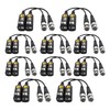 Douzime 10 Pairs 8MP/4K HD BNC Video Balun Transceiver for