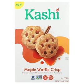 Generic Kashi Organic Bite Size Cereal - Maple Waffle Crisp Flavor - USDA Organic - Non GMO - Whole Grains - Kosher Certified - 9.5 Oz - Pack of 3