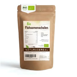 Naturacereal Organic psyllium husks 500 g - extra finely ground powder with 99% purity - ideal for keto baking and intestinal health - rich in fibre - vegan and gluten-free psyllium husk