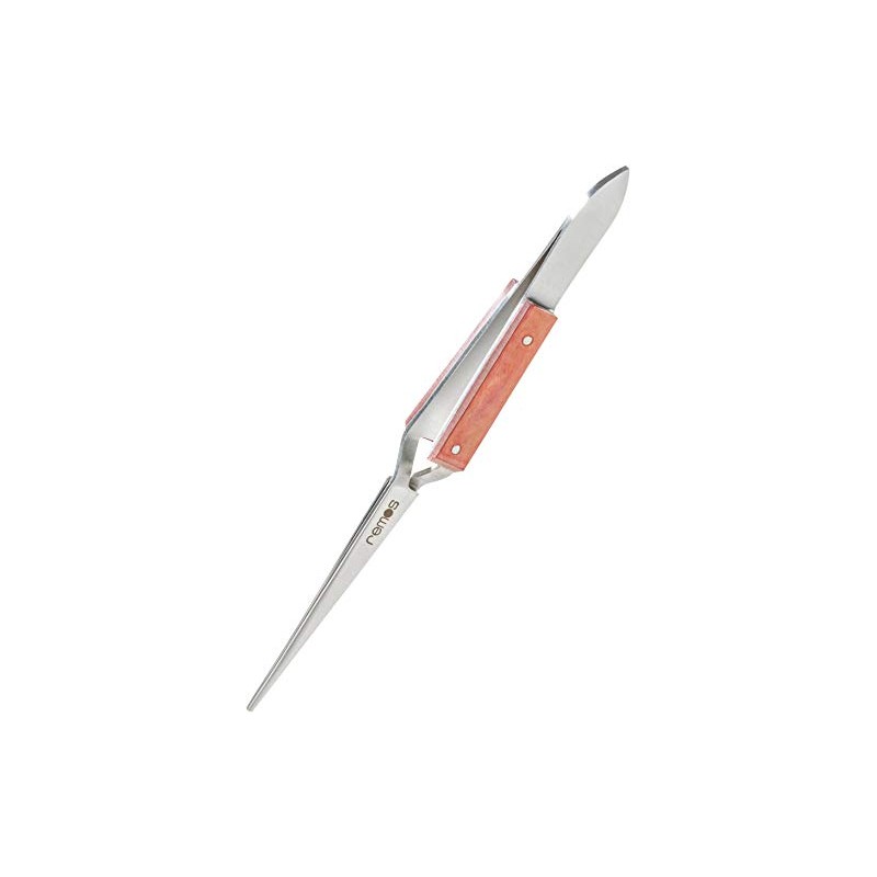 Remos Soldering Tweezers, Straight tip, 17 cm.