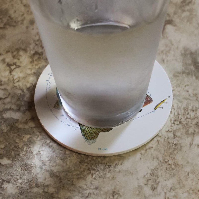 Walleye Fishing 7 Novelty Coaster Set