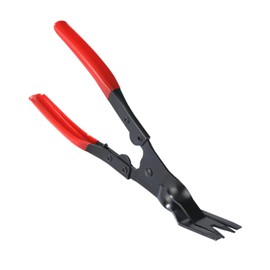 1 Piece Lamp Removal Pliers, Lamp Removal Tools, Plastic Rivet Removal Pliers, Car Buckle Pliers, Pliers with Red Handle, Suitable for Car Repair