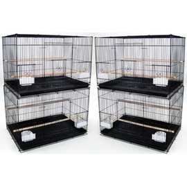 Brand New Lot of Four Aviary Breeding Bird Cage 30x18x18BLK