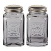 RSVP International Jumbo Retro Glass Salt & Pepper, Screw On