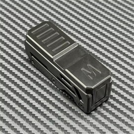 Classic Black M EDC Fidget Slider Zinc Alloy Push Fidget Toys Fun Finger Toys Office Supplies for Stress Relief & Relaxation