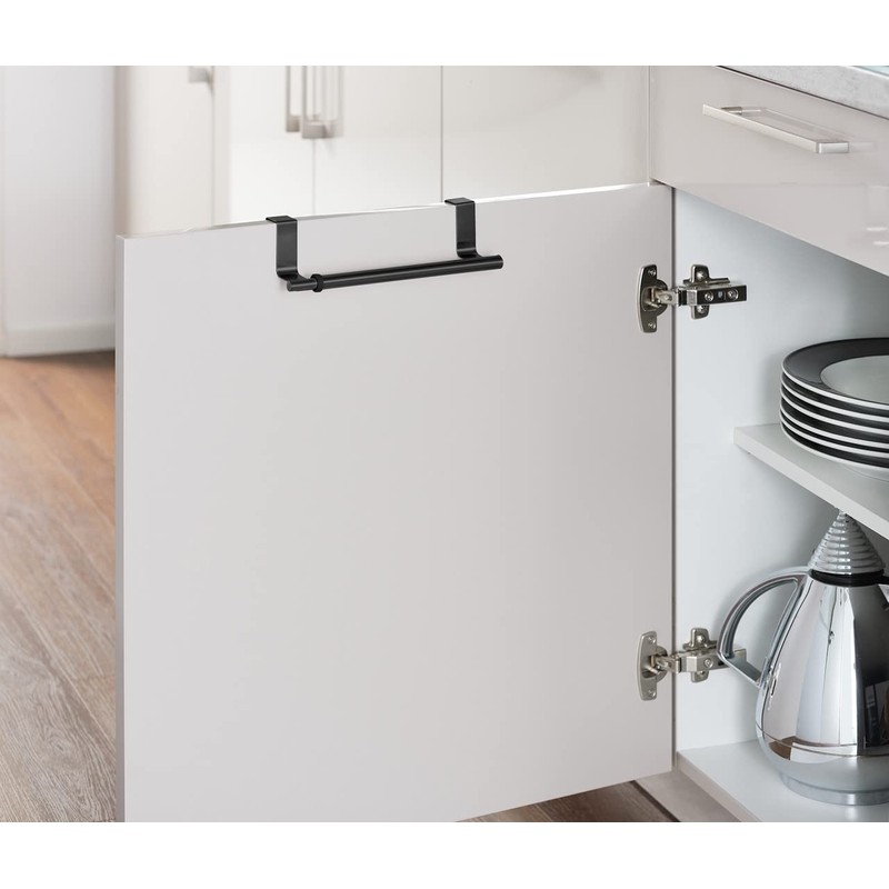 WENKO Telescopic door towel rack, extendable towel holder for kitchen
