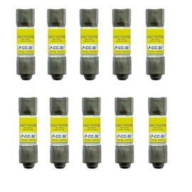 10-Pack New LP-CC-30 LP-CC-30A LP-CC 30A 600Vac Class CC Time Delay Fuse, LP-CC-30 Time-Delay Cartridge Fuses