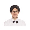 Mens Black Nerd Wig, Pack of 1 - Stylish Design,
