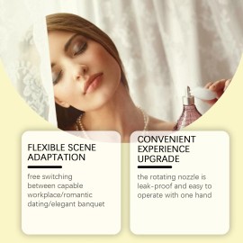 Unbranded Natural Jasmine & White Flowers Perfume - Fresh Romantic Fragrance for Her,2.7oz